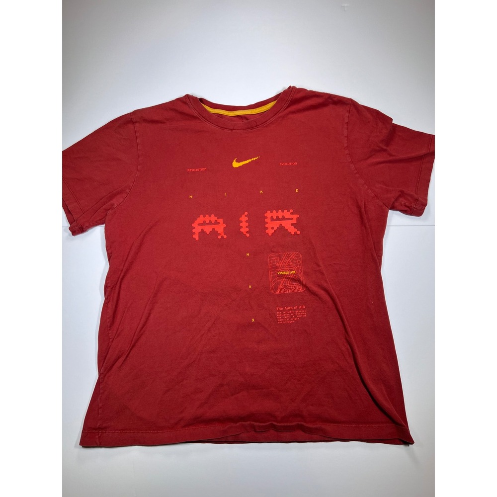 Nike Mens T-Shirt XL Red Air Max Aura of Air Graphic Short Sleeve Tee